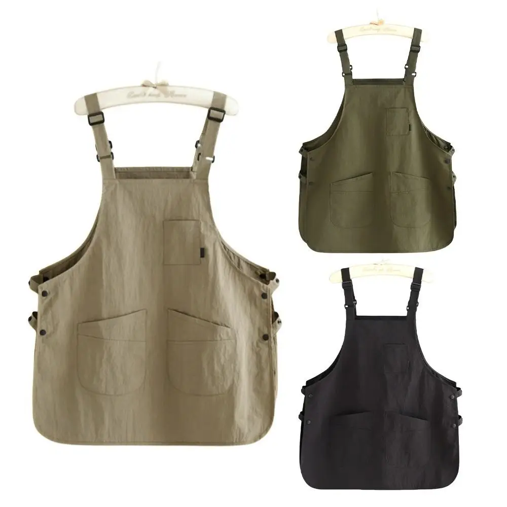 New Japanese Style Catering Workwear Apron Waterproof Stain Resistant Working Overalls Household Painting Aprons for Cafe Barber