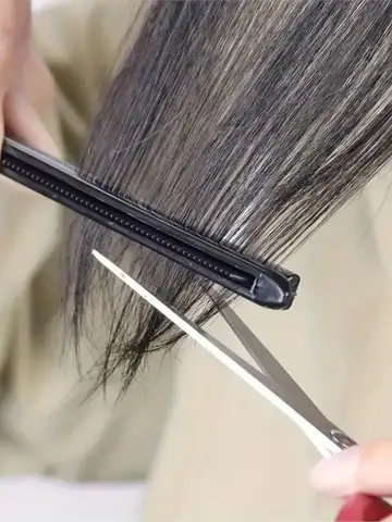 Hairdressing V-Comb Messy Hair Finishing Straightening Splint Comb - Hair Styling Tool Clip special for  hair wigs