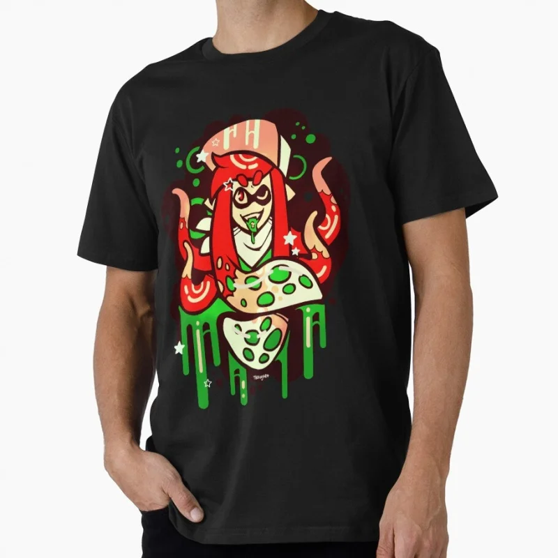 PARTY SQUID Funny Cartoon Video game Splatoon Gift T-Shirt for gamer 100% Cotton y2k clothing Short-Sleeve Tee All Size Tops