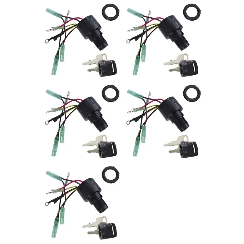 5X NEW-87-17009A5 Boat Motor Ignition Key Switch For Mercury Outboard Motors 3 Position Off-Run-Start-L94A