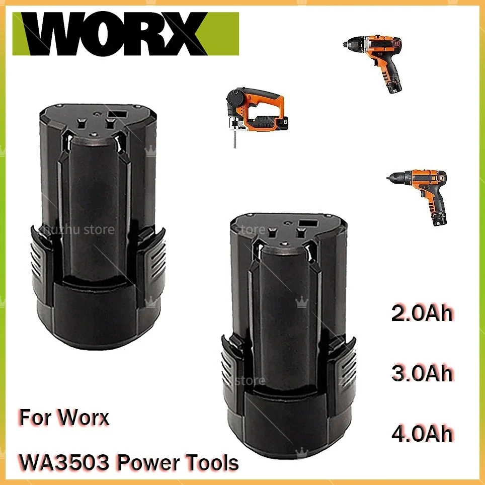 

3.0Ah 12V Battery for Worx WA3504 WA3509 WA3505 WA3503 for Rockwell RW9300 Li-ion Rechargeable Power Tool Battery