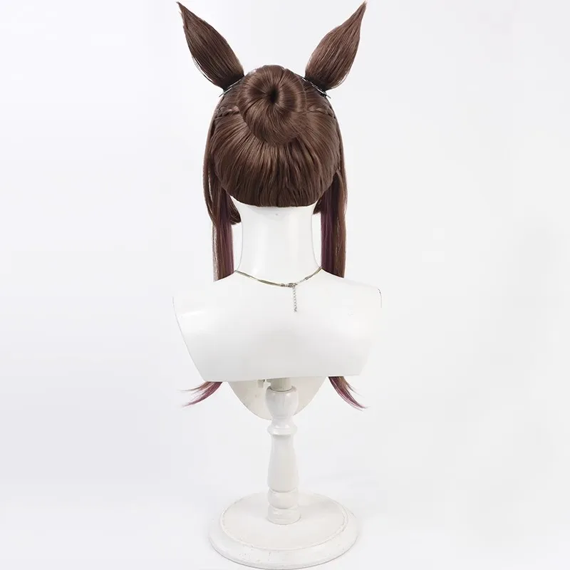 Jogo uma musume bonito derby super riacho peruca cosplay anime jogo rpg peruca de festa de halloween