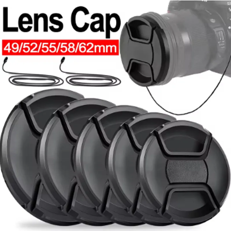 

37 40.5 43 46 49 52 55 58 62 67 72 77 82 86 mm Snap-on Camera Front Lens Cap Cover Protector for Canon Leica Nikon Sony DSLR