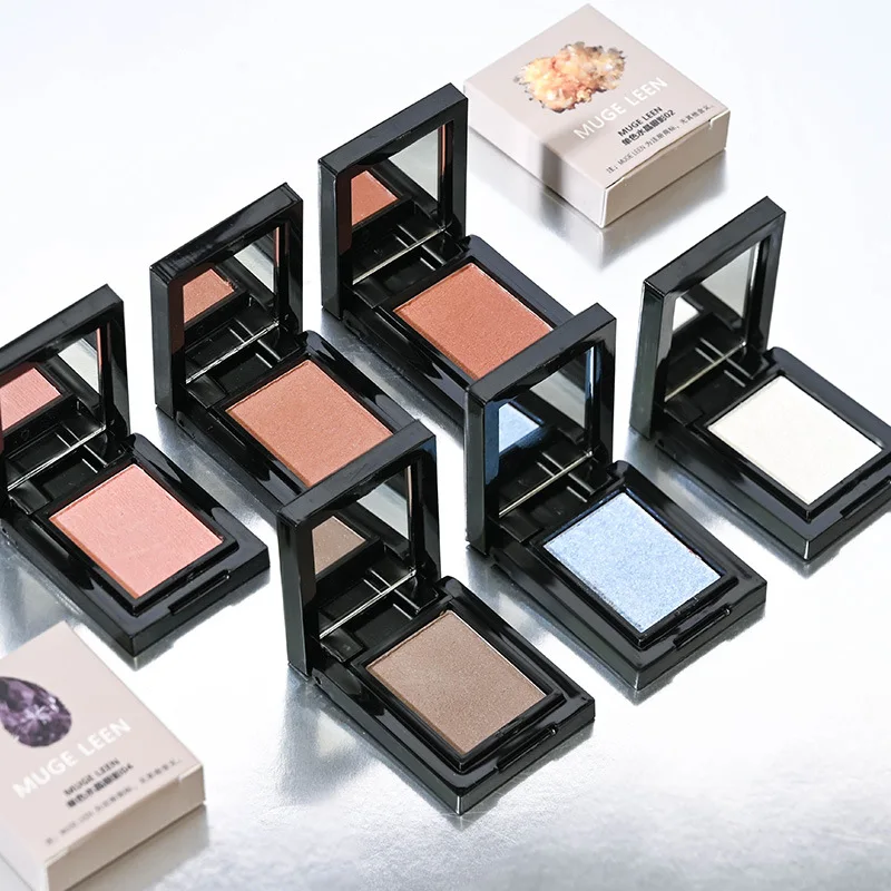 1Pc Monochrome Eyeshadow Matte Powder Crystal Shimmer Smoky Sparkling Smooth Silky Texture Easy Blending Blue White New MultiUse