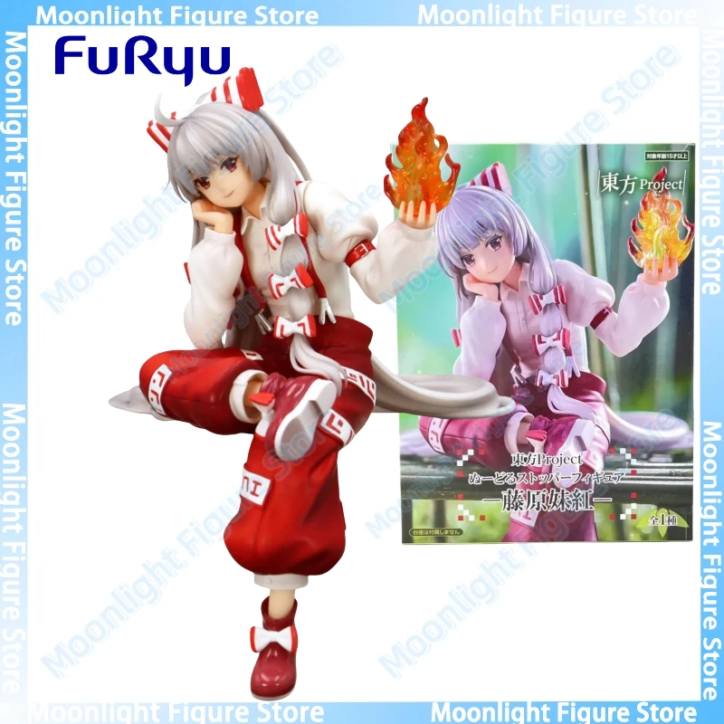 В наличии FuRyu Touhou Project Fujiwara No Mokou Instant Noodles Настольная милая кукла Аниме Фигурка Игрушка Подарочная модель Коллекция