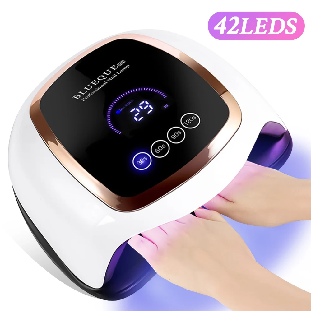 

42LEDS Professional Nail Dryer 168W UV LED Lamp for Manicure Nails Gel Polish Dryer Nail Curing Gel Toe Nails Drying