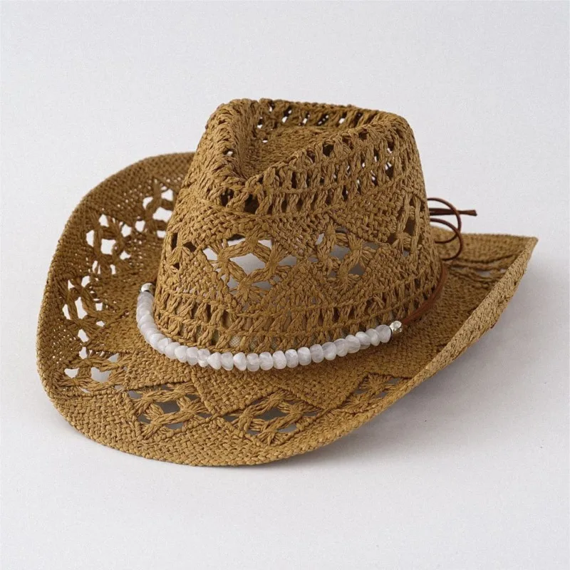 Handmade stone hats ethnic style hollowed-out and