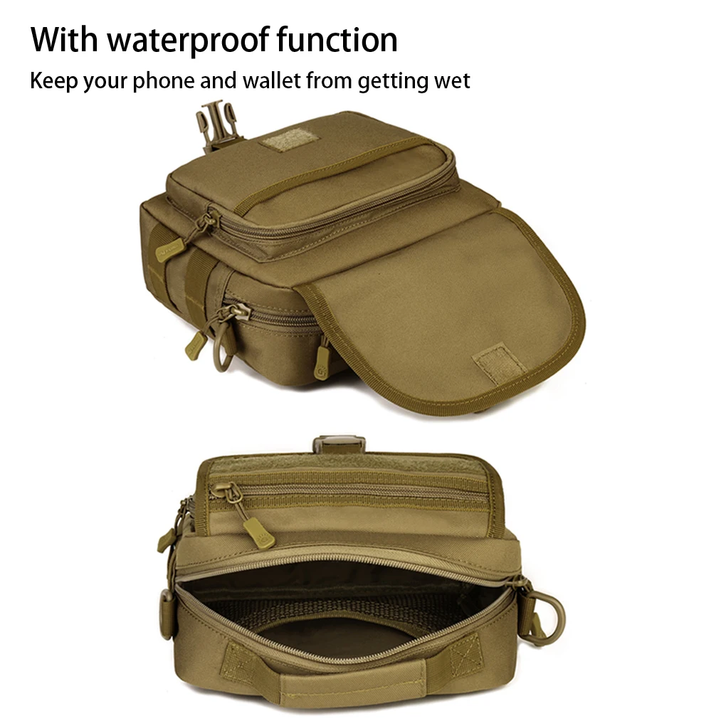 Bolsa de mensajero resistente al desgaste para hombre, accesorios de senderismo, paquete cruzado, bolso de mano impermeable, bolsos de hombro, Jungle Digital