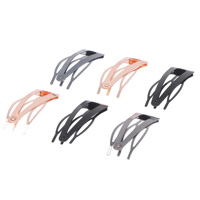 10Pcs Double-grip Hair Clips Metal Snap Barrettes Women Hair Styling Tools