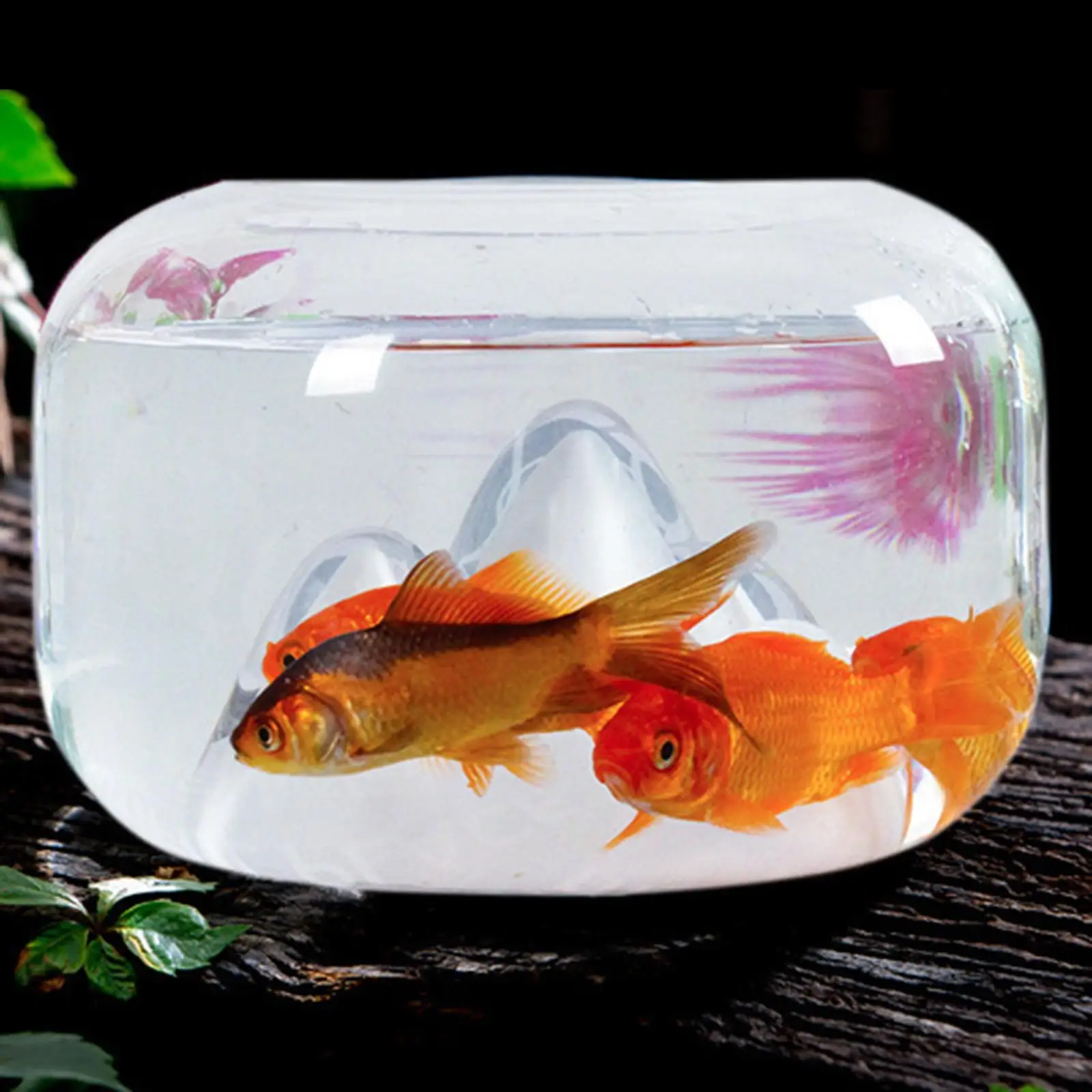 Small Bowl, Snow Mountain Aquarium Tank Fish Tank Accessories for