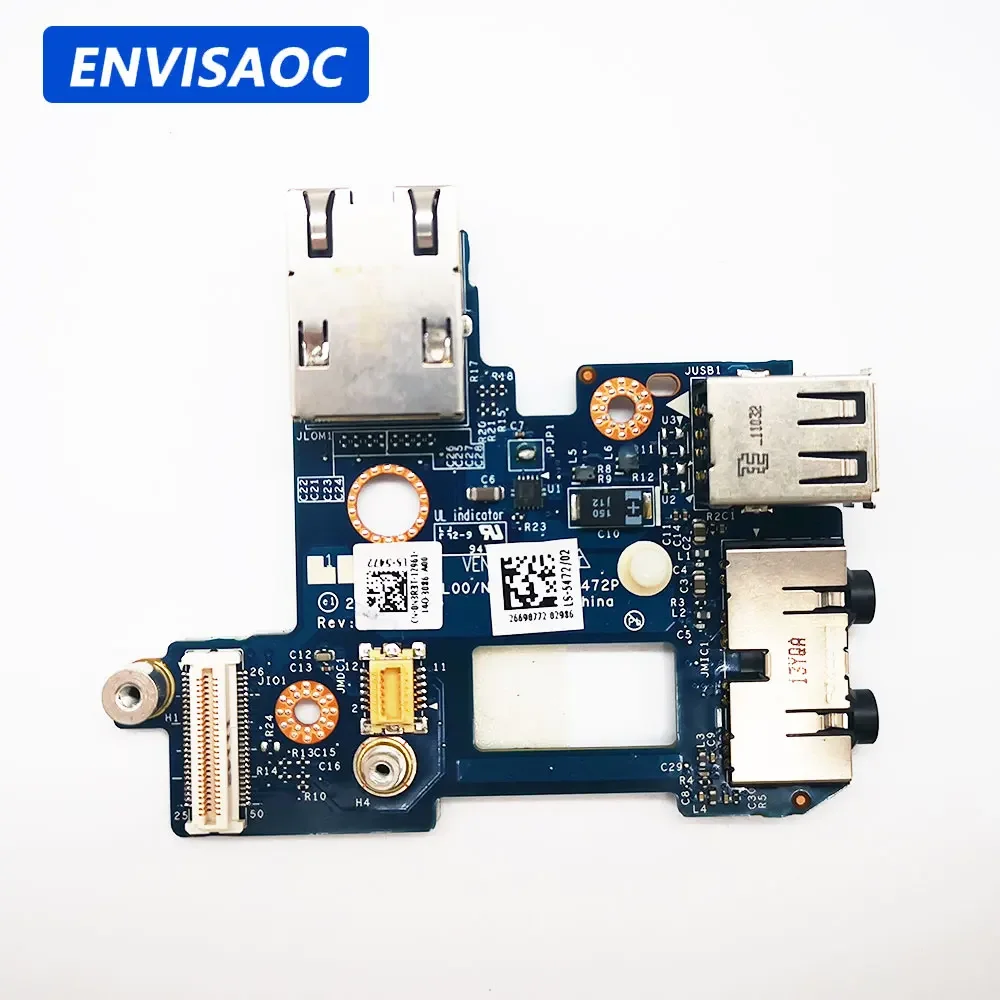 Para Dell Latitude E6410 portátil LAN RJ45 Ethernet Audio USB auricular Bluetooth Jack board NCL00/NCL10 LS-5472P 0N3R3T