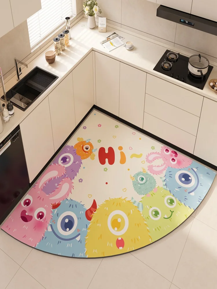 Fan kitchen special diatom land mat, absorbent oil non-slip mat