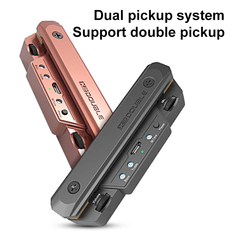 

2025 Guitar Magnetic Pickup Acoustic Guitar Pickup Built-in Lithium Battery Support Percussion Wood Sound Guitar Amplifier