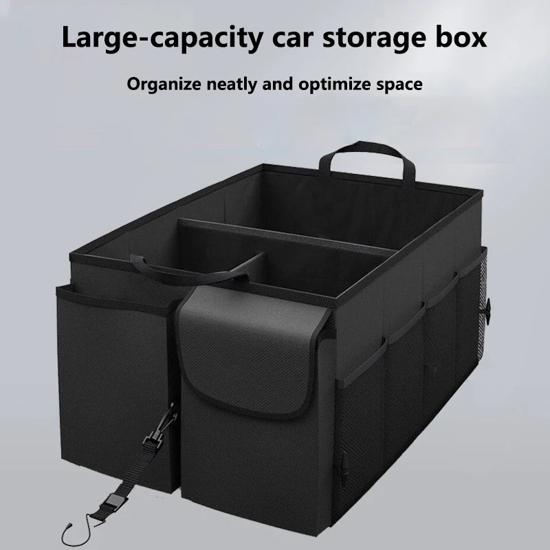 Multi-Functional Car Trunk Storage Box Interior Items Sorting Organizer Box for Vehicle Rear Racks & Accessories