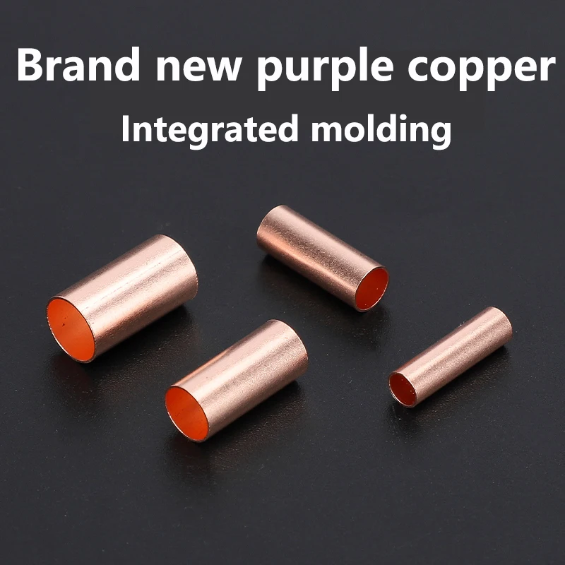 Copper Connecting Pipe GT small copper tube Cable intermediate joint cold pressed Wire crimping terminal Quick Docking connector