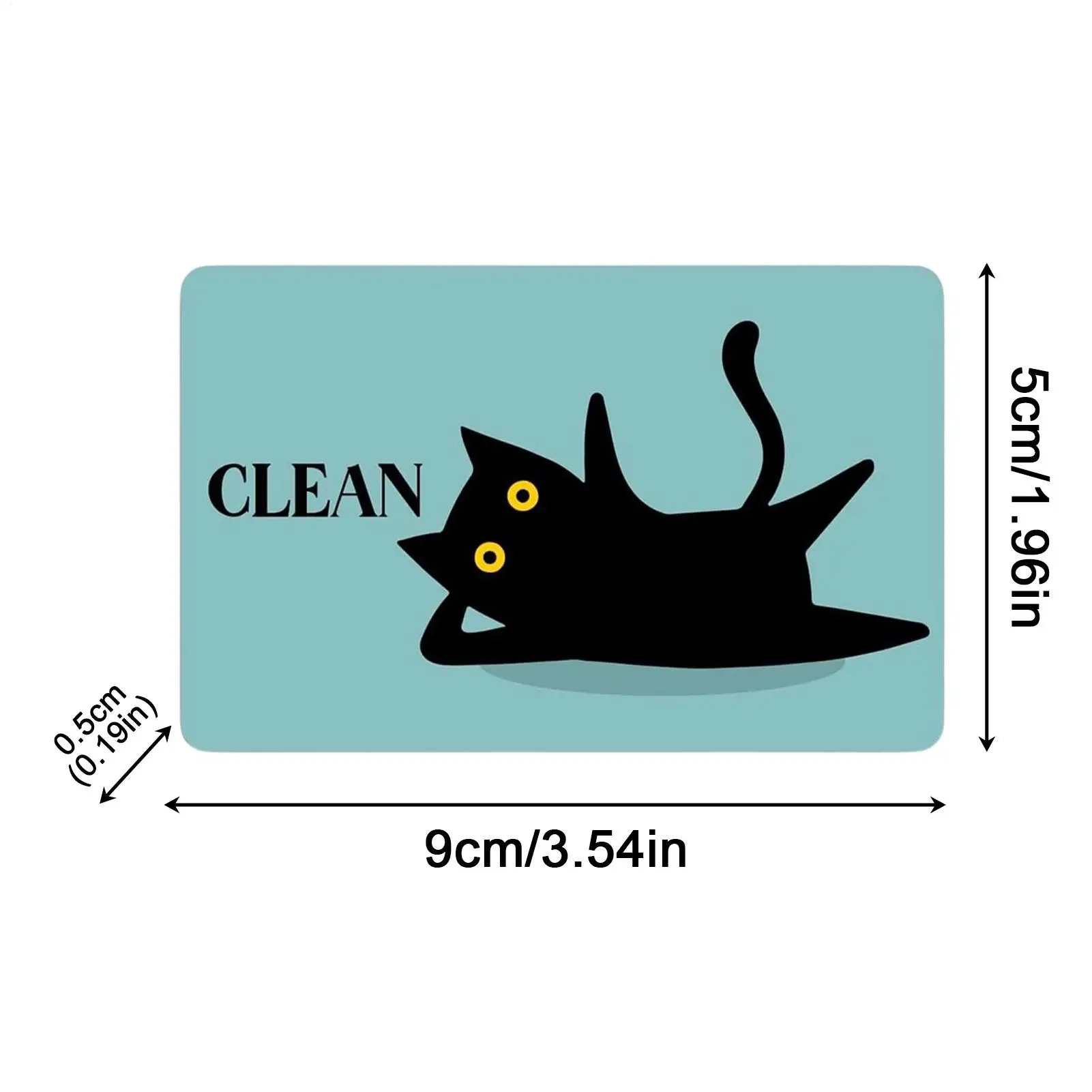 Spülmaschinen-Magnet „Sauber/Schmutzig“-Schild, doppelseitig, niedlicher Katzenaufdruck, stark magnetisch, Küchendekoration, Kühlschrank- und Wohnaccessoire – Detail 7