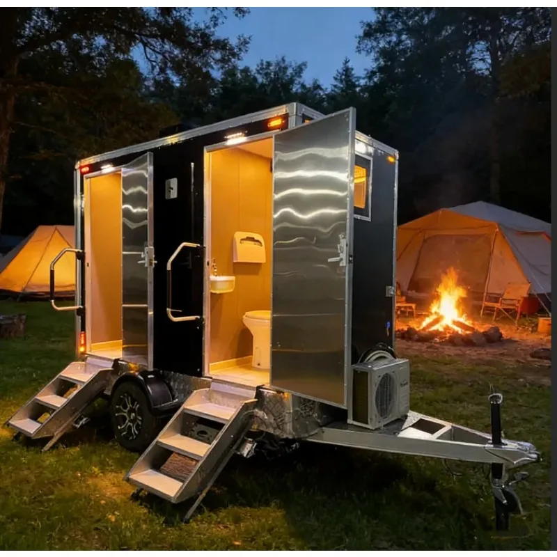 Wholesale Source Factory Outdoor Portable Restroom For Public Gathering Site With Smart Hand Wash Sink Highly Clean Restroom