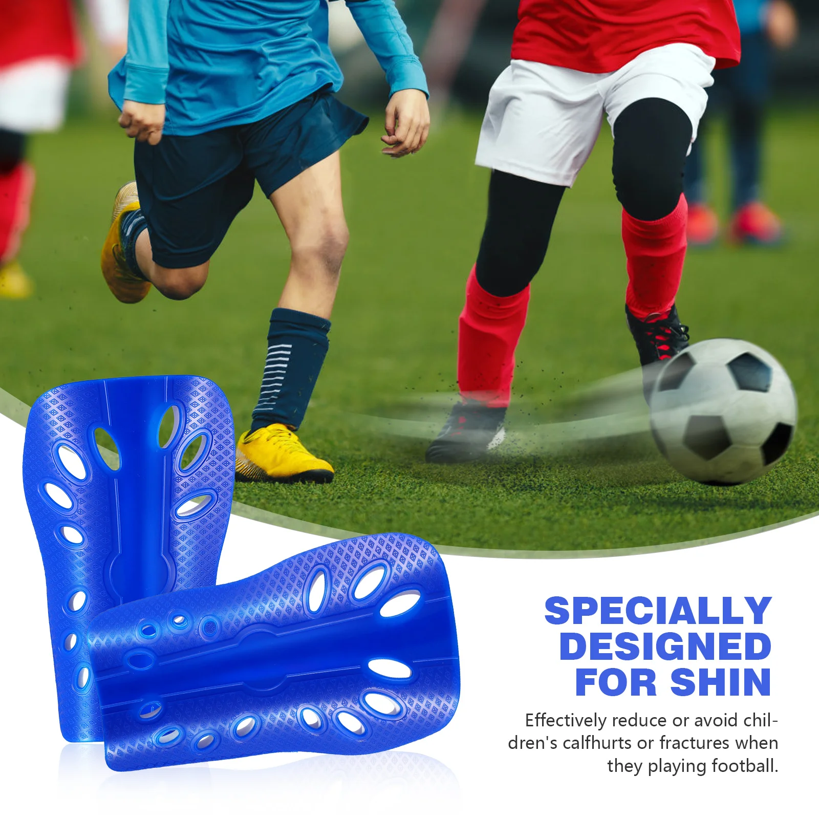 2 Pairs Soccer Shin Pads Guards for Football Sports Child Protectors Small Kids' Children Protective Gears