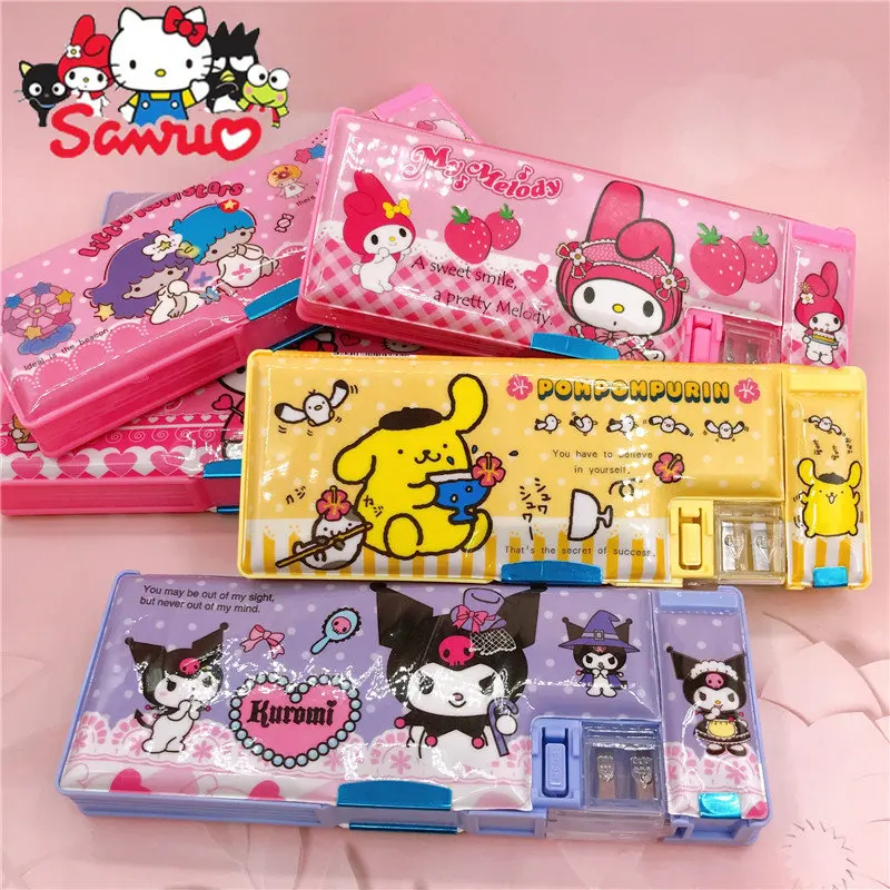 

MINISO Kuromi Hello Kitty Melody Cinnamoroll почтовый мультяшный аниме Магнитная канцелярская ручка искусственный аниме карандаш для студентов