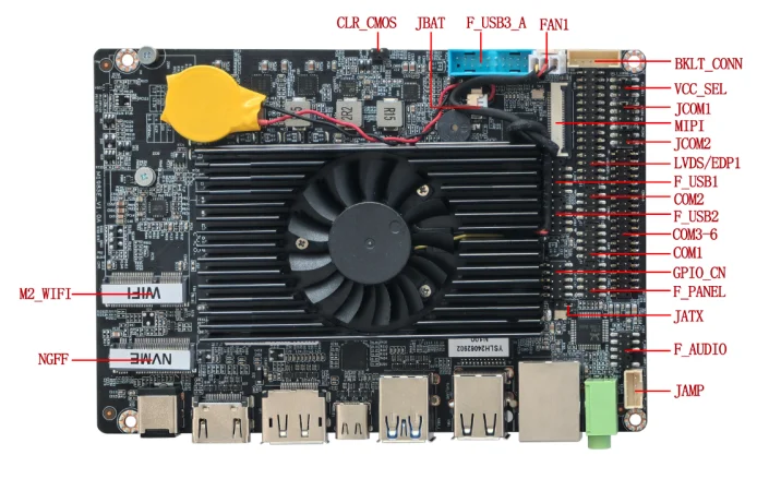 ELSKY 3.5inch Motherboard DDR5 RAM M.2 SSD with Alder Lake-N Series N200, N100, N97, N95, I3-N305 UHD Graphics 4k