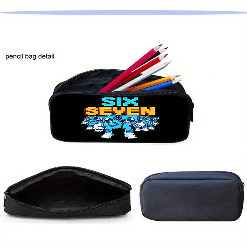 Mochila Escolar Infantil 67 Six Seven com Bolsas para Almoço, Bolsas para Lápis, Mochilas Escolares para Meninos e Meninas, Melhor Presente