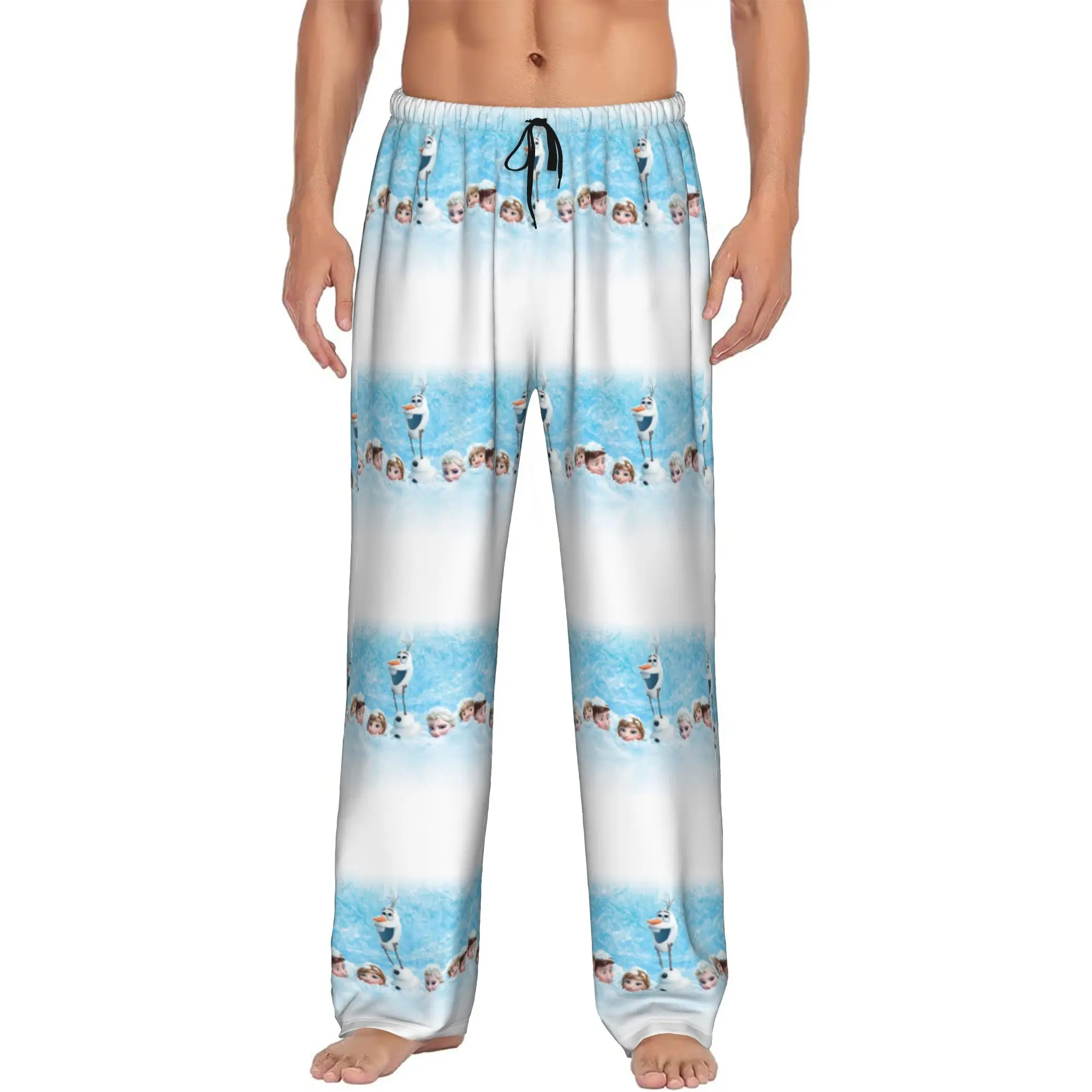 

Custom Men's F-Frozen Cartoon Pajama Pants Print Sleep Sleepwear Bottoms with Pockets