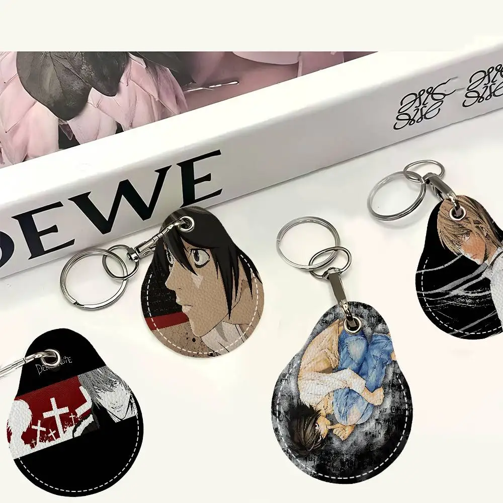 ANIME Death Note Mini Water Drop Shape Community Access Card Holder Elevator Card Sensor Drop Card Protector Keychain