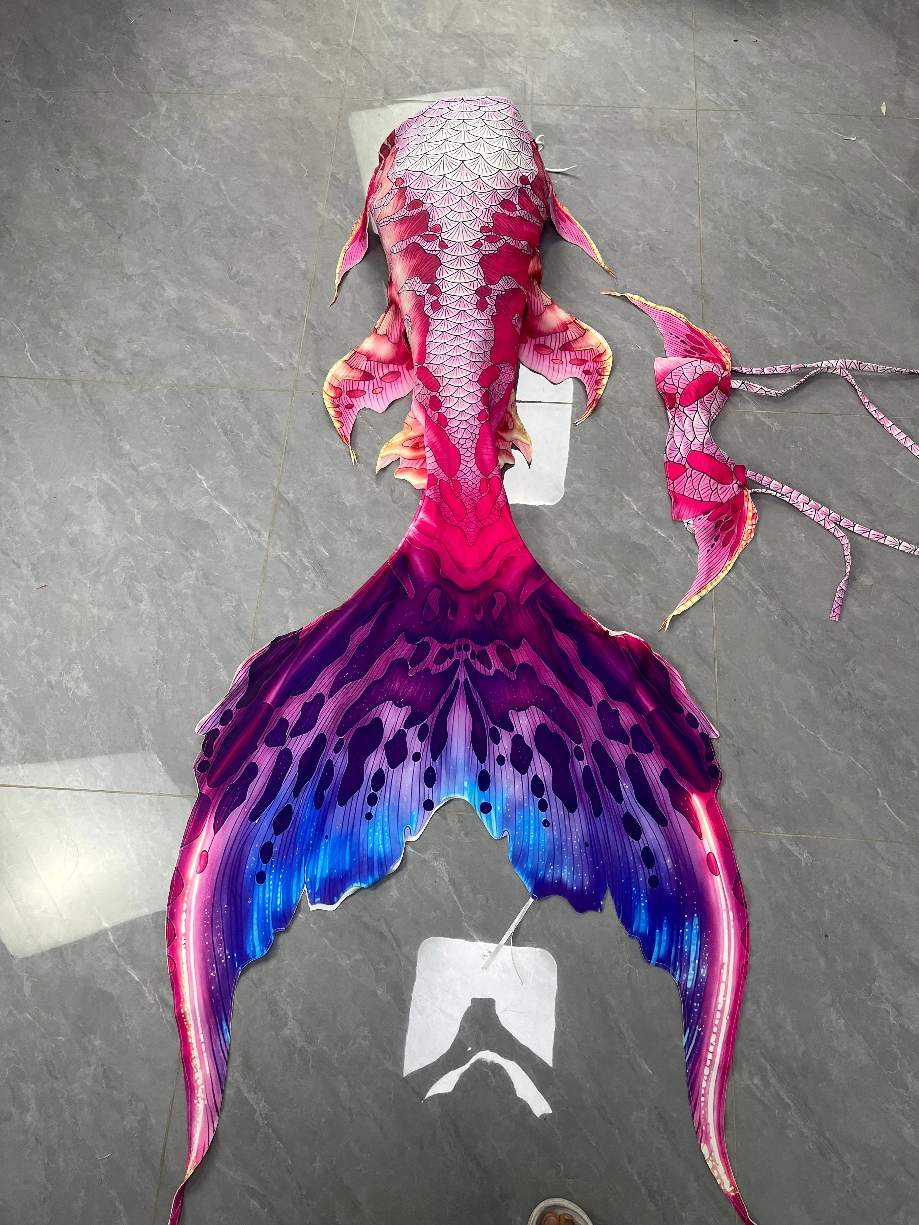 

Purple Adult Mermaid Large Fish Tail High-Quality Aquarium Underwater Training Mermaid Performance Costume
