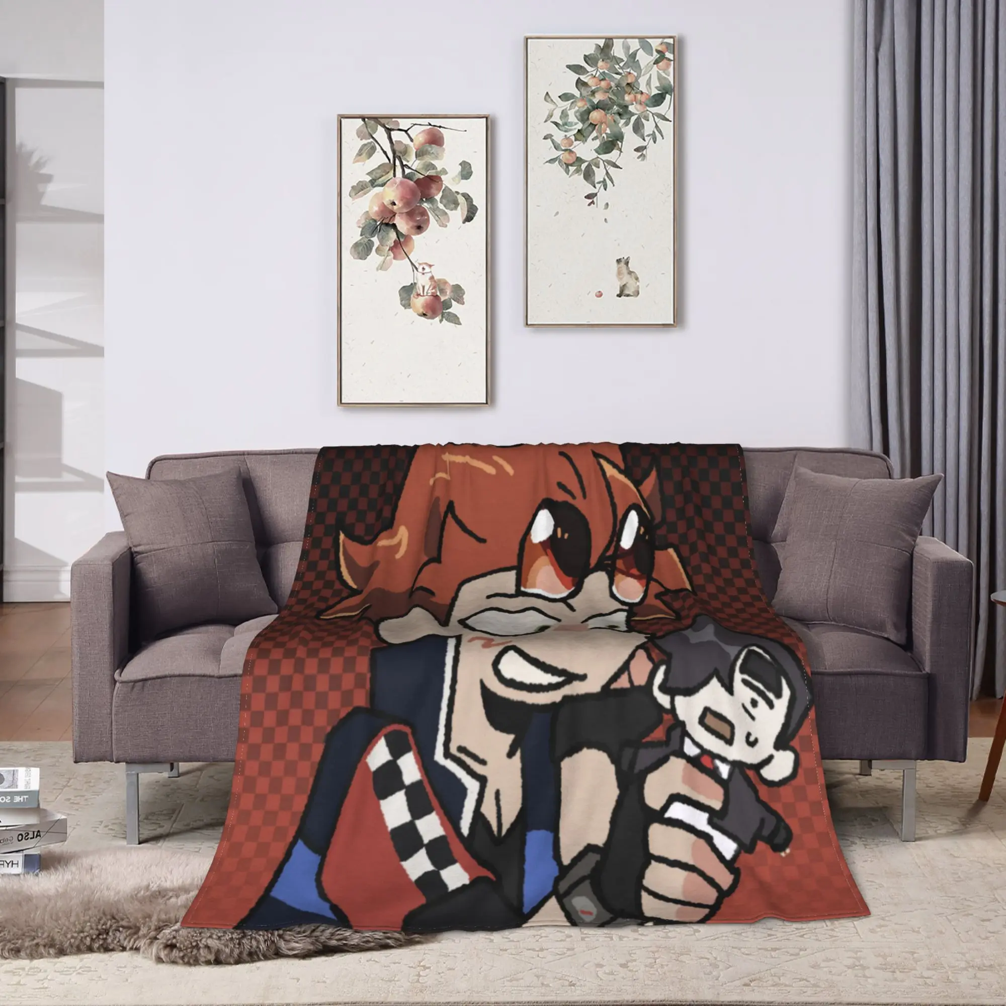 Benny Jackpot Crash Course Eddie Blanket Quality Super Warm  Throw Blanket Winter Girls Boys Home Decor Graphic Bedspread