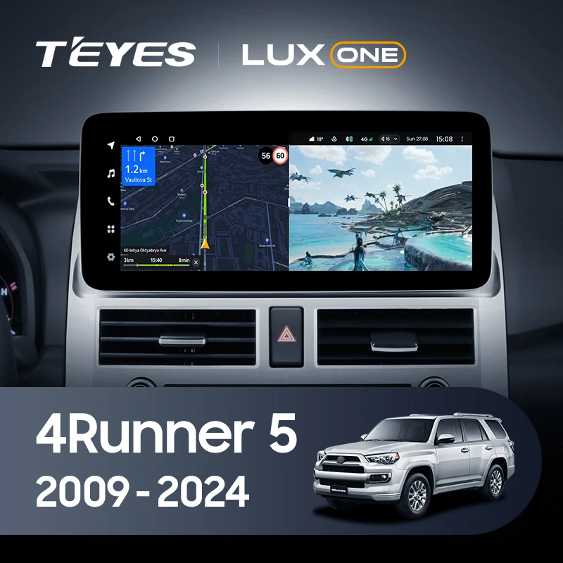 TEYES LUX ONE For Toyota 4Runner 5 N280 2009 - 2024 Car Radio Multimedia Video Player Navigation GPS Android No 2din 2 din DVD