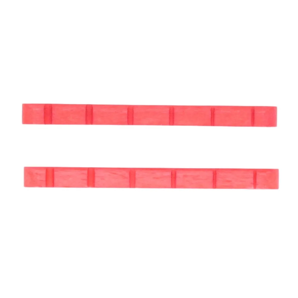 2PCS Premium 42mm Length Electric Guitar Nut 6 String Bone Pre Slotted Guitar Nut Red Color Guitar Nut Replacement For Guitar