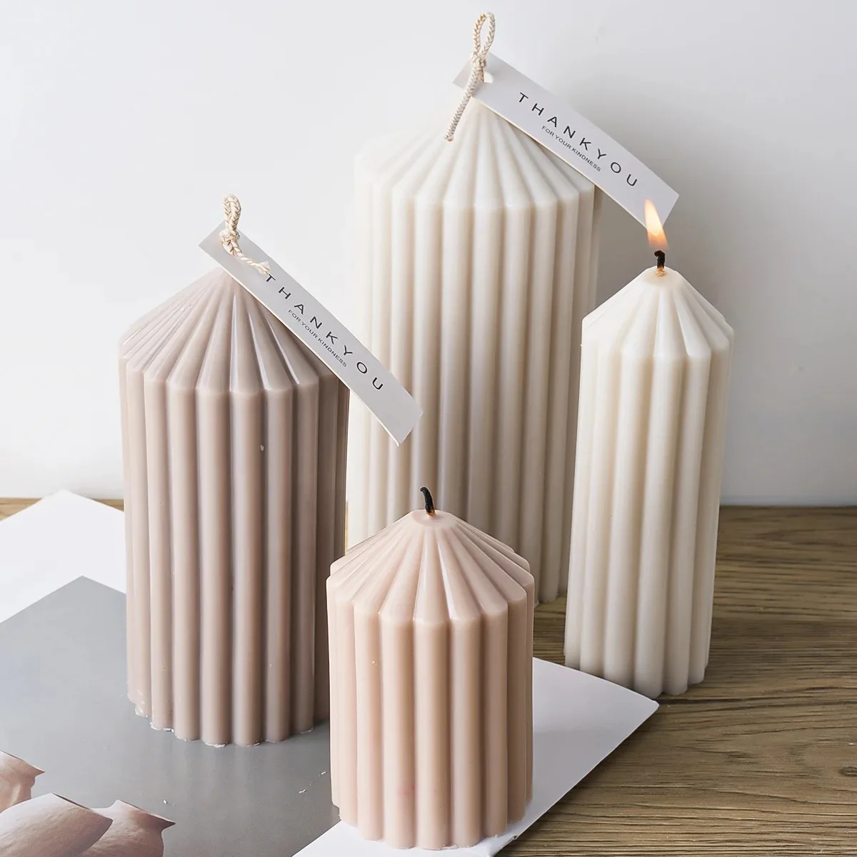 Simply Style Cylindrical Candle Silicone Mold DIY Aromath Candles Soap Making Resin Mold 3D Plaster Craft Home Decor Supplies