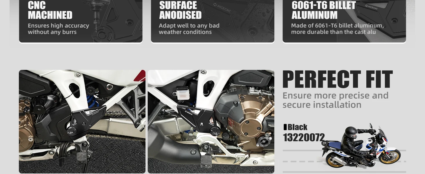 Aluminium-Motorradrahmen-Schutzabdeckungen für Honda CRF1100L AT CRF1100L Africa Twin/Adventure Sports DCT 2020-2026 – Detail 1