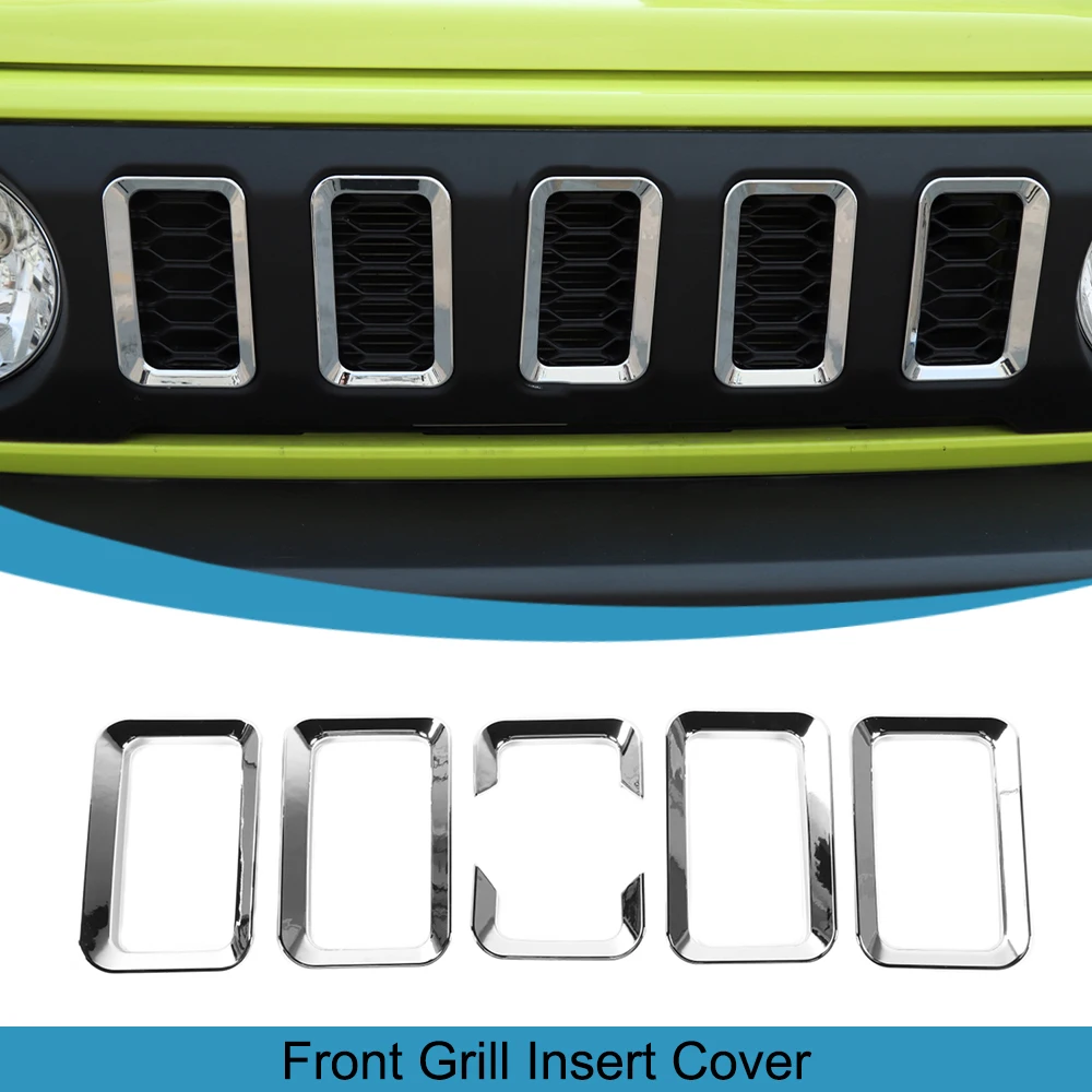 Front Grill Ring Racing Grille Inserts Cover Trim for Suzuki Jimny JB64 JB74 2019 2020 2021 2022 2023 Car Exterior Accessories