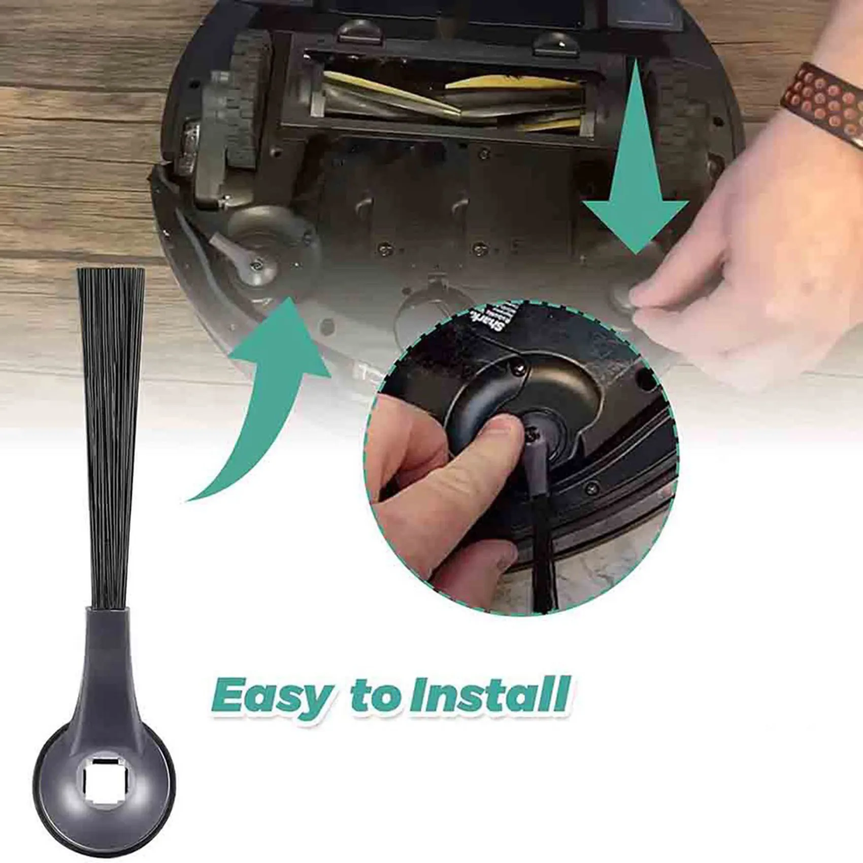 B38B 20Pcs Side Brushes Replacement Compatible for Shark IQ Robot R101AE (RV1001AE), RV1100, RV1101, RV2011DRUS, RV912S, R100