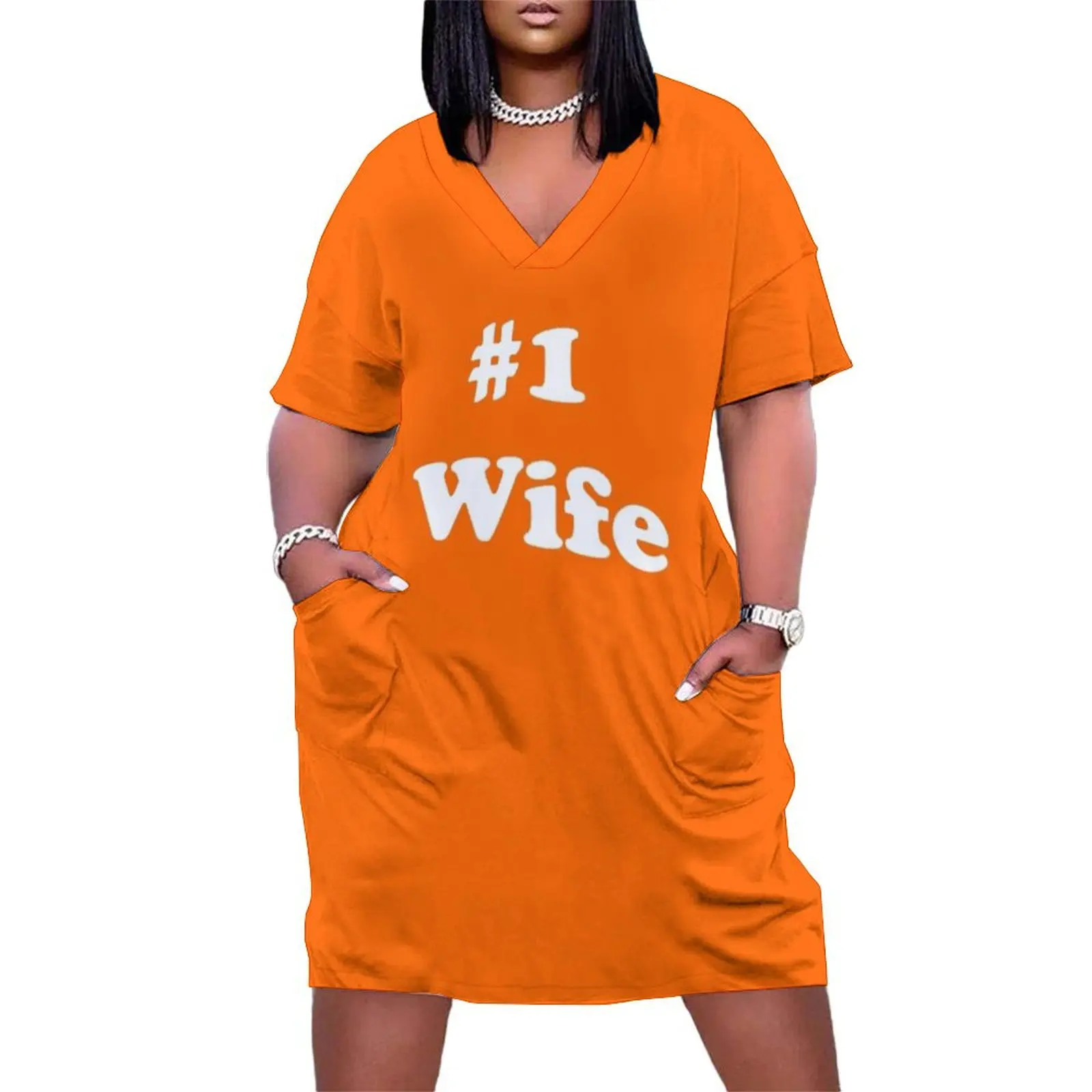 

#1 Wife Loose Pocket Dress Dance dresses ceremony dresses