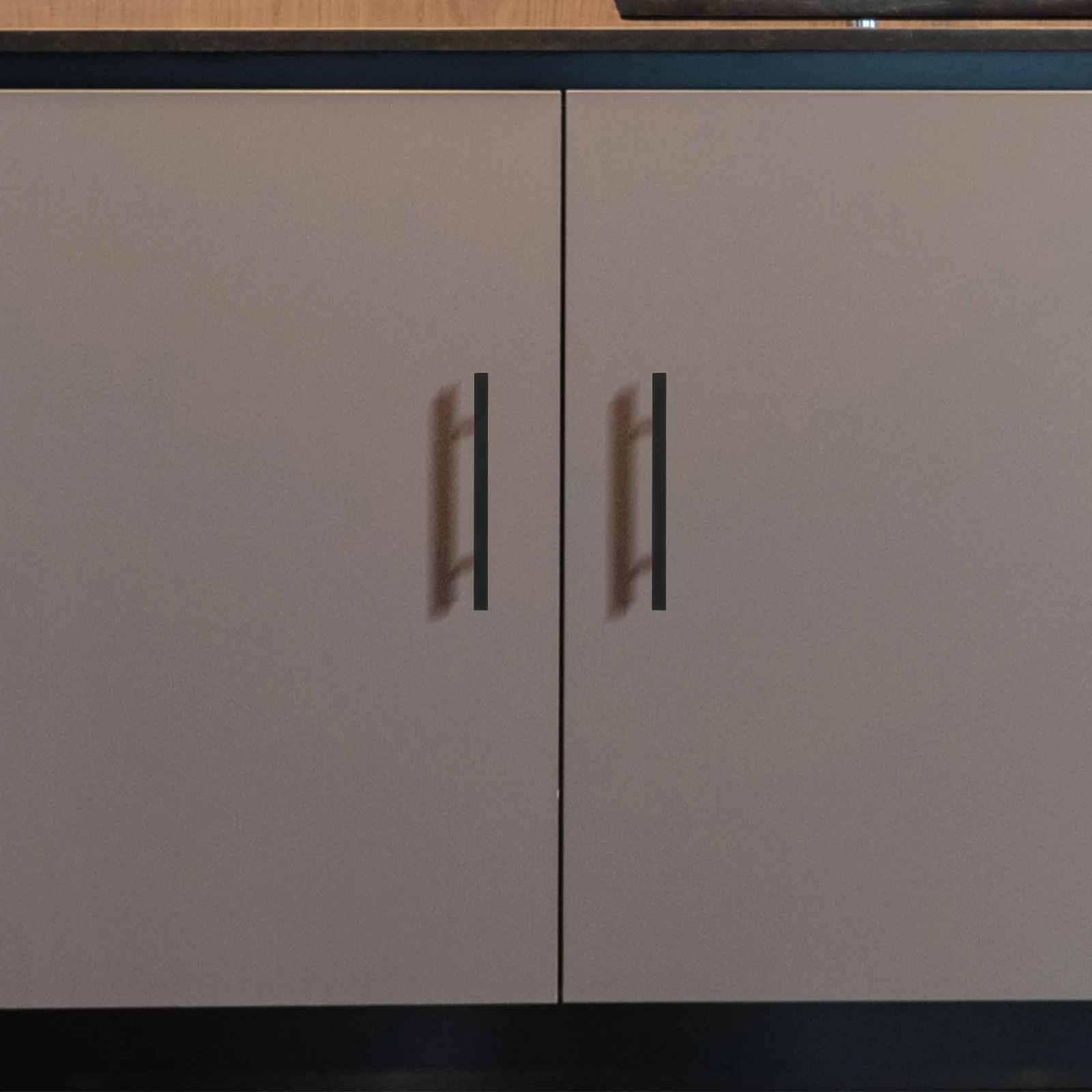 

5Pcs Black Kitchen Cabinet Handles Stainless Steel Modern Style Cabinet Pulls for Doors Drawers Cupboard Hardware Upgrade Decor