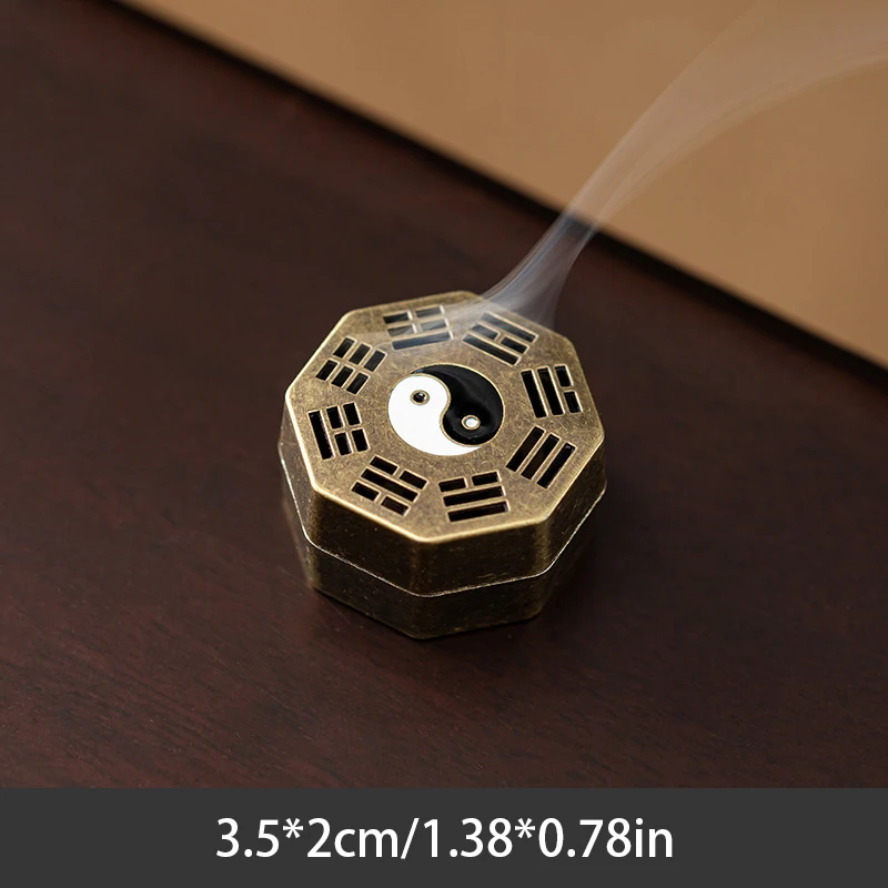 Chinese Style Incense Burner Zinc Alloy Vertical Indoor Aromatherapy Good Symbolism Accessories Incense Burning Gifts 2026