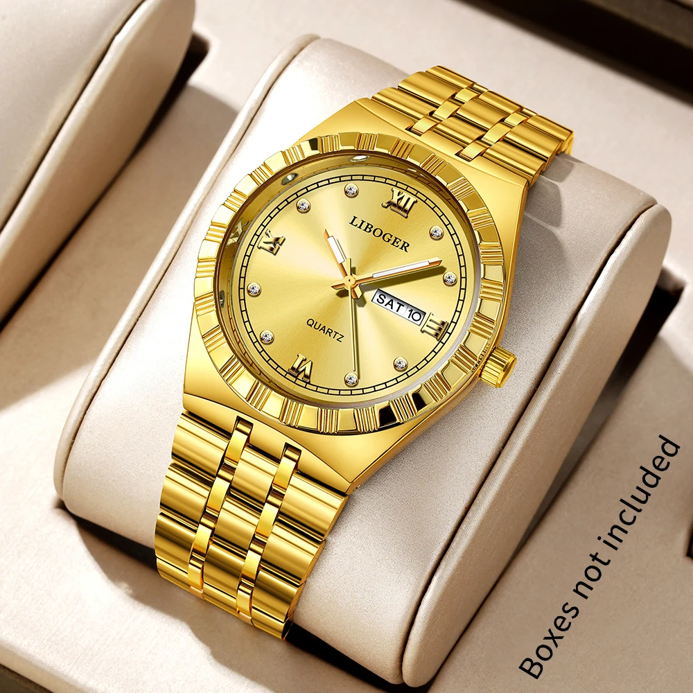 1-piece men's watch, casual and elegant, suitable as a gift for family members, no box included
