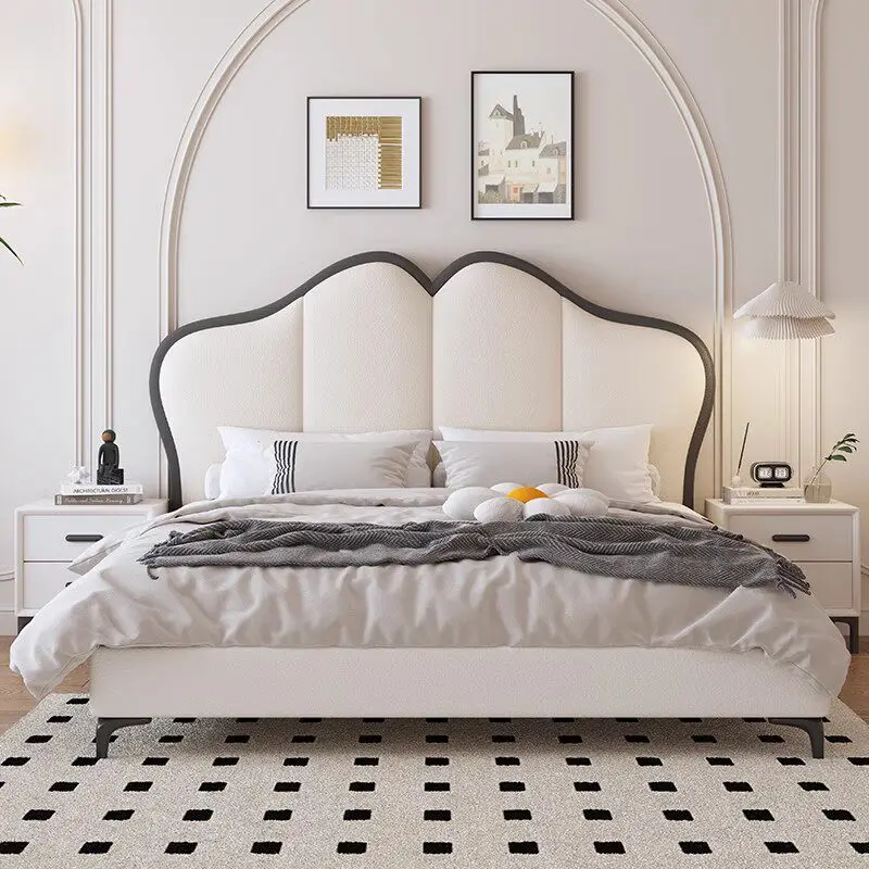 Double Children Bed Modern Headboards Sleeping Luxury Single Design Bed European Simple Letto Matrimoniale Unique Furniture