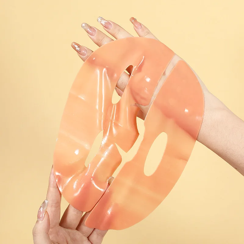 قناع جل هلام الكركم المهدئ قناع الكولاجين الأرق الذي تقوم بتطبيقه ترطيب وشد البشرة وتفتيح البشرة