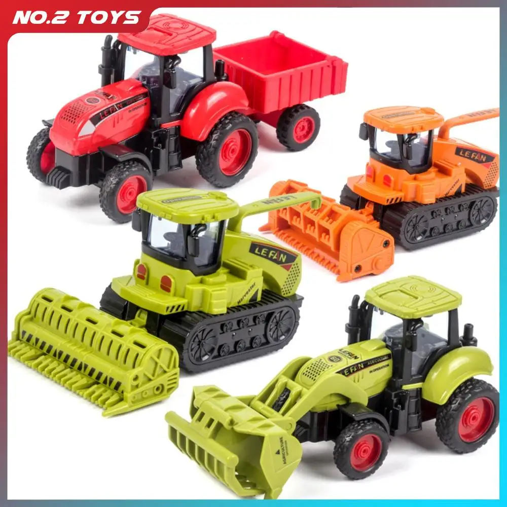 Children's Farmers Car Simulation Lawn Mower Tractor Wheat Cutter Tractor Model Toy Farmer Vehicle Inertia Cars Kids Toy Gift