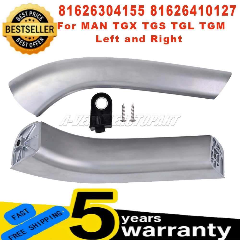 Door Handle Door Opener Inner Door Handle Driver Side Chrome Interior Silver Front L/R 81626304155 81626304156 for M-A-N TGX TGL