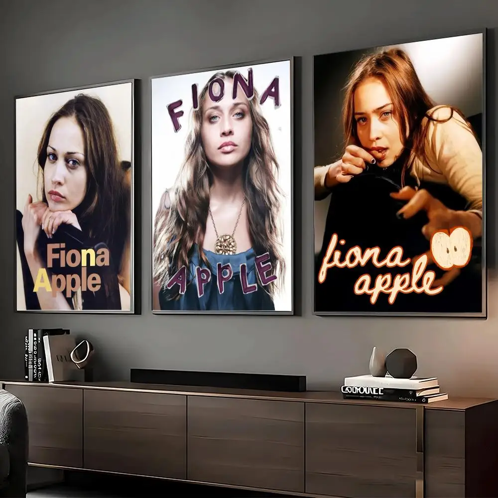 Singer Album F-Fiona Apple Poster Self-Adhesive Wall Sticker Mural Art Print for Bedroom Living Room Hallway Home Decor Gift