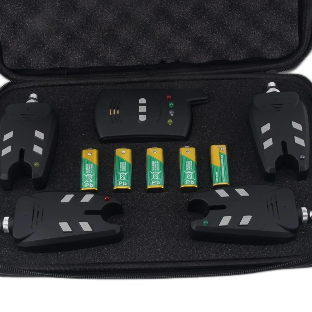 

Набор сигнализаторов для рыбалки 1+4 с сумкой для рыболовных снастей из ЭВА Легкий и защитный чехол для удобного хранения рыболовного снаряжения