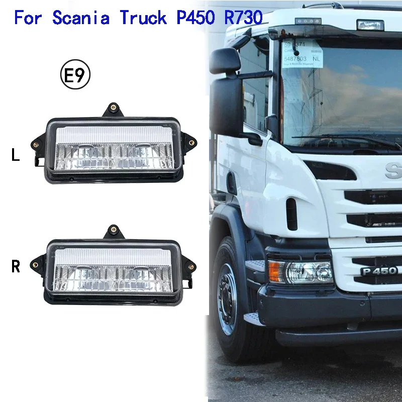 1PCS 24V LED truck Visor lights Spot Lights Fit For Scania P450 R730 Truck Sunvisor Fog Lamp 2081558 2081559