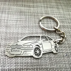 Customized Drawing Pictures Company LOGO Keyring Personalized Kid Hand-painting Painting Sketching Keyring  For Her Him BF Car