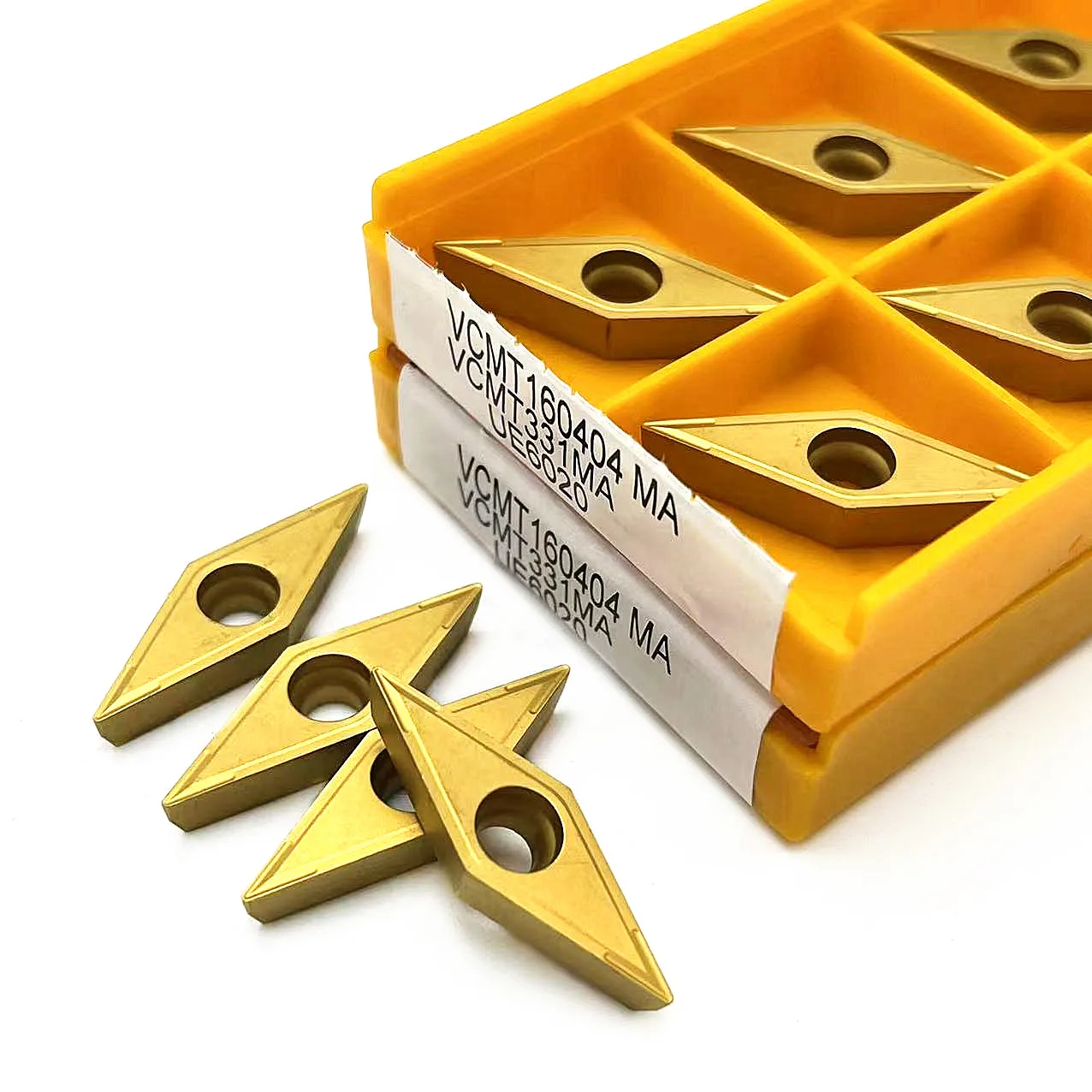 10 pz VCMT160404 VCMT160408 MA Vp15tf Ue6020 utensile per tornitura CNC utensile per tornitura diamantata da 35 gradi utensili per tornio utensile da taglio VCMT 1604