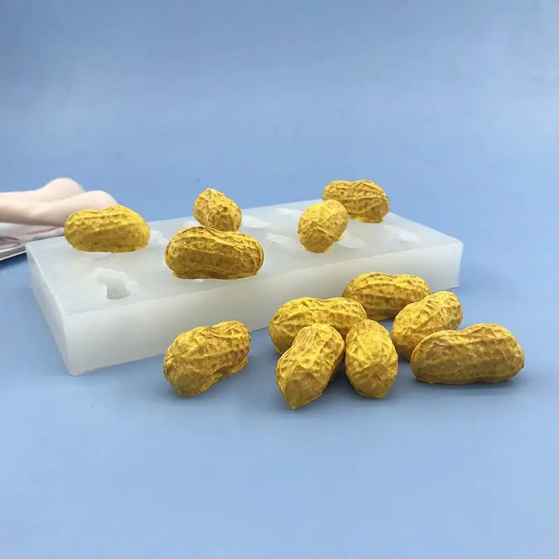 2/8/12-Cavity Peanut Design Food Grade French Mousse Cake Mould Silicone Chocolate Mold Kitchen Dessert Bakeware Pastry Tools