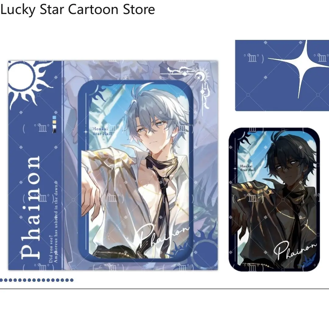 Cosplay Anime Peripheral Game Honkai：Star Rail Phainon Double Flash Badge Acrylic Colored Paper  Signature Card Decor Collection